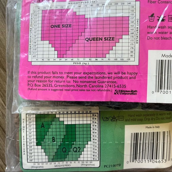 No Nonsense Pantyhose Knee High Set 2 Hosiery - Picture 4 of 4